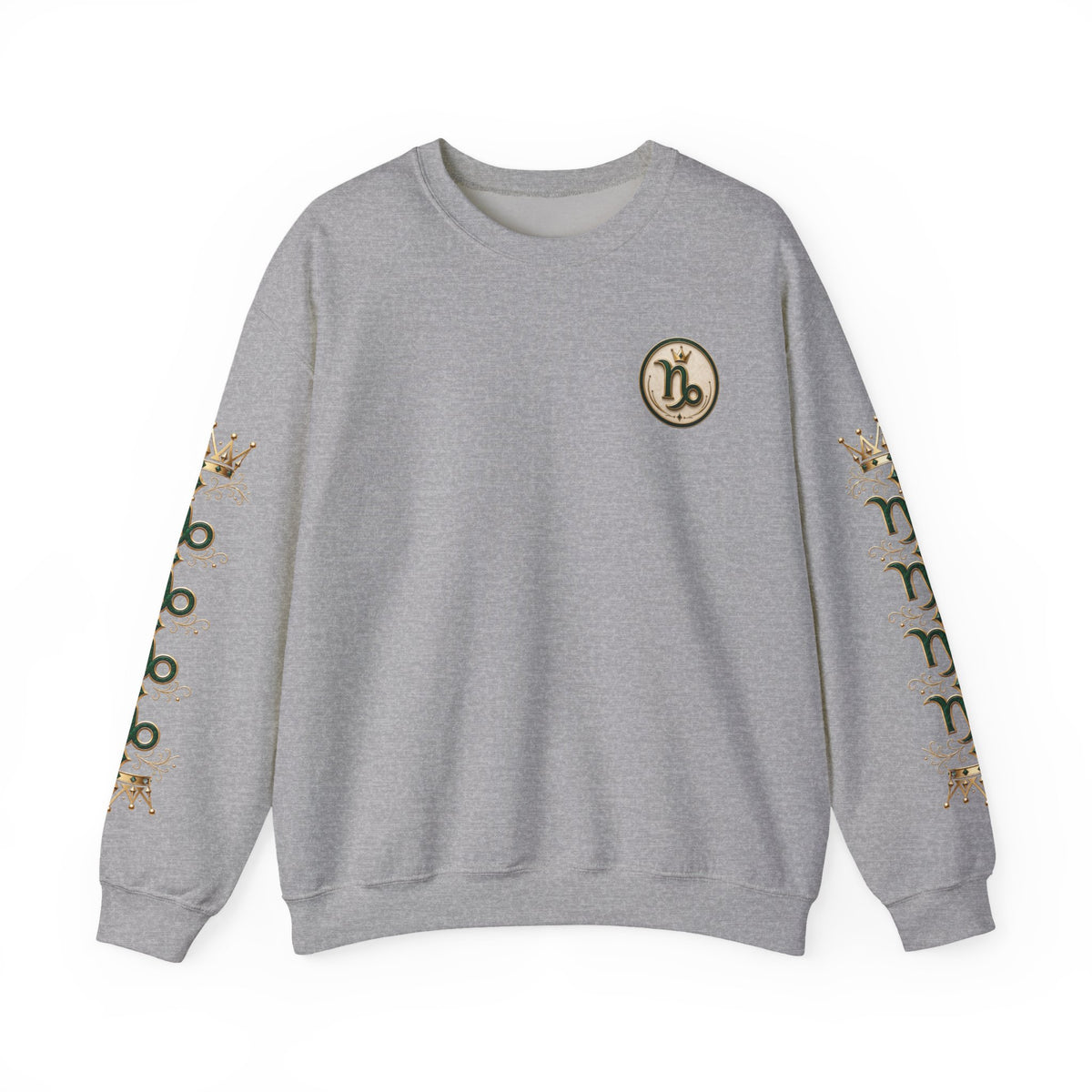Capricorn Zodiac Crewneck Sweatshirt — Goat Astrology Graphic Pullover