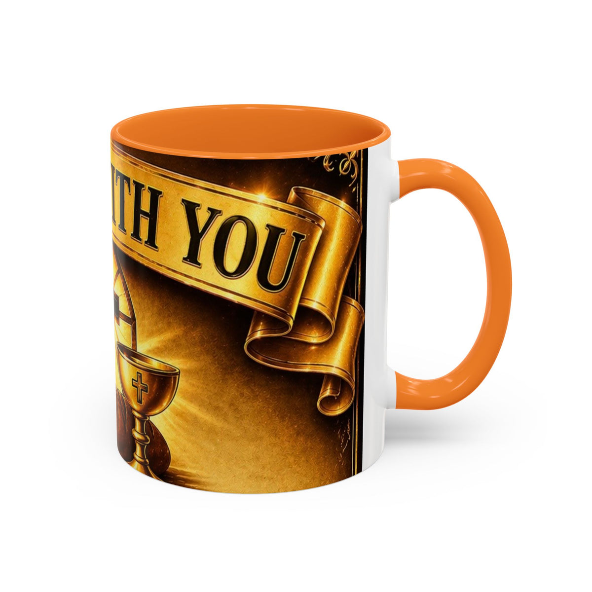 Inspirational Communion Mug — "God Is With You" Christian Coffee Cup