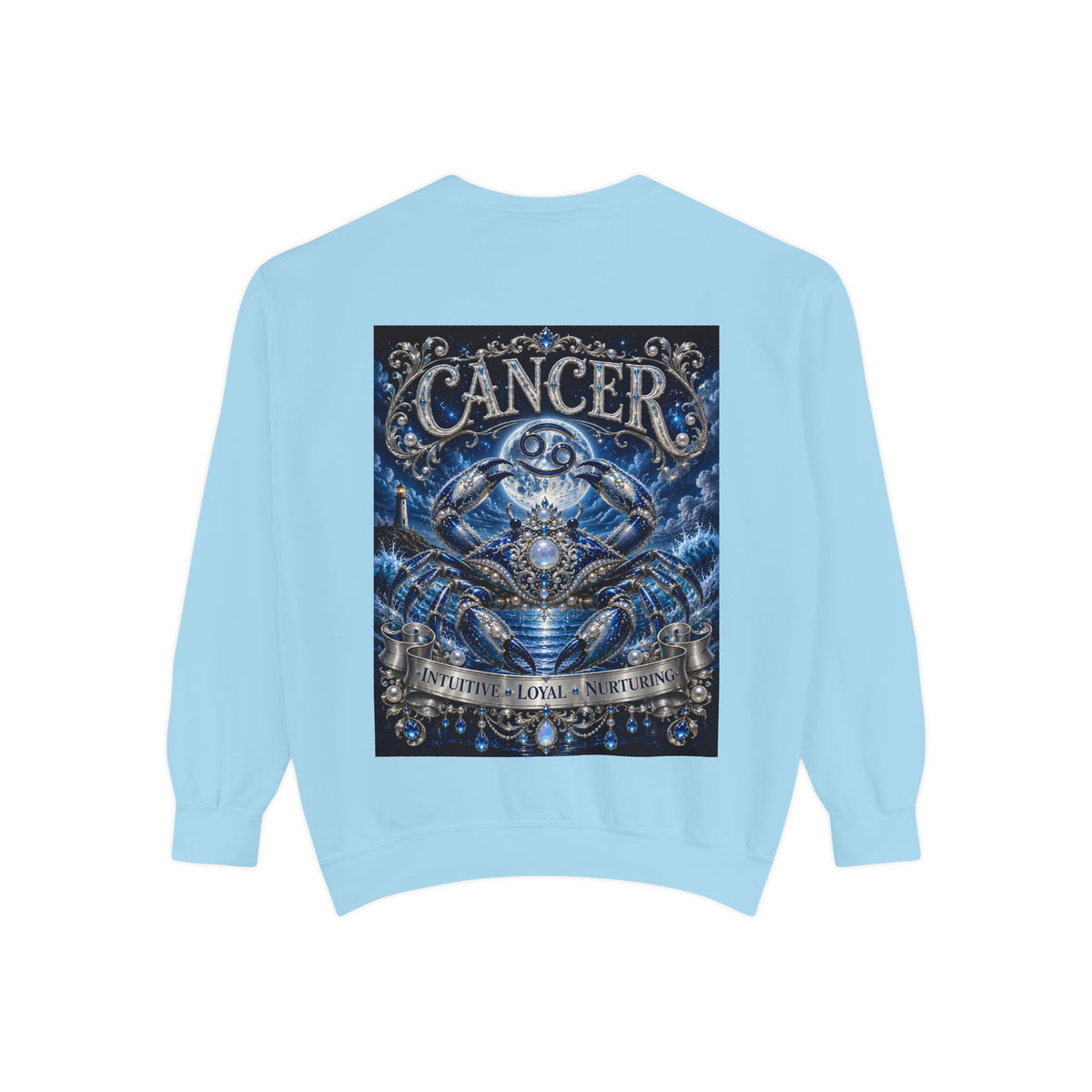 Cancer Zodiac Sweatshirt — Blue Crab Astrology Crewneck