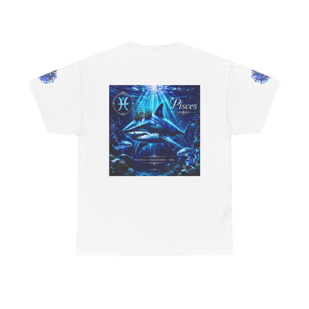 Pisces Zodiac T-Shirt — Blue Ocean Shark Astrology Tee