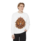 Leo Zodiac Lion Sweatshirt — Regal Astrology Graphic Crewneck