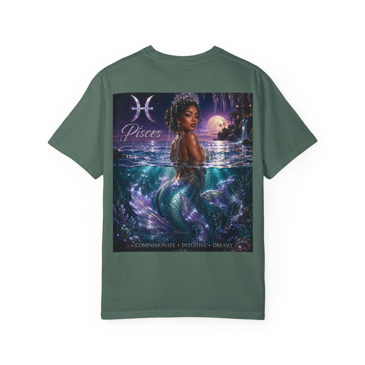 Pisces Mermaid T-Shirt — Zodiac Pisces Symbol Graphic Tee