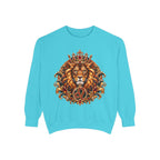 Leo Zodiac Lion Sweatshirt — Regal Astrology Graphic Crewneck