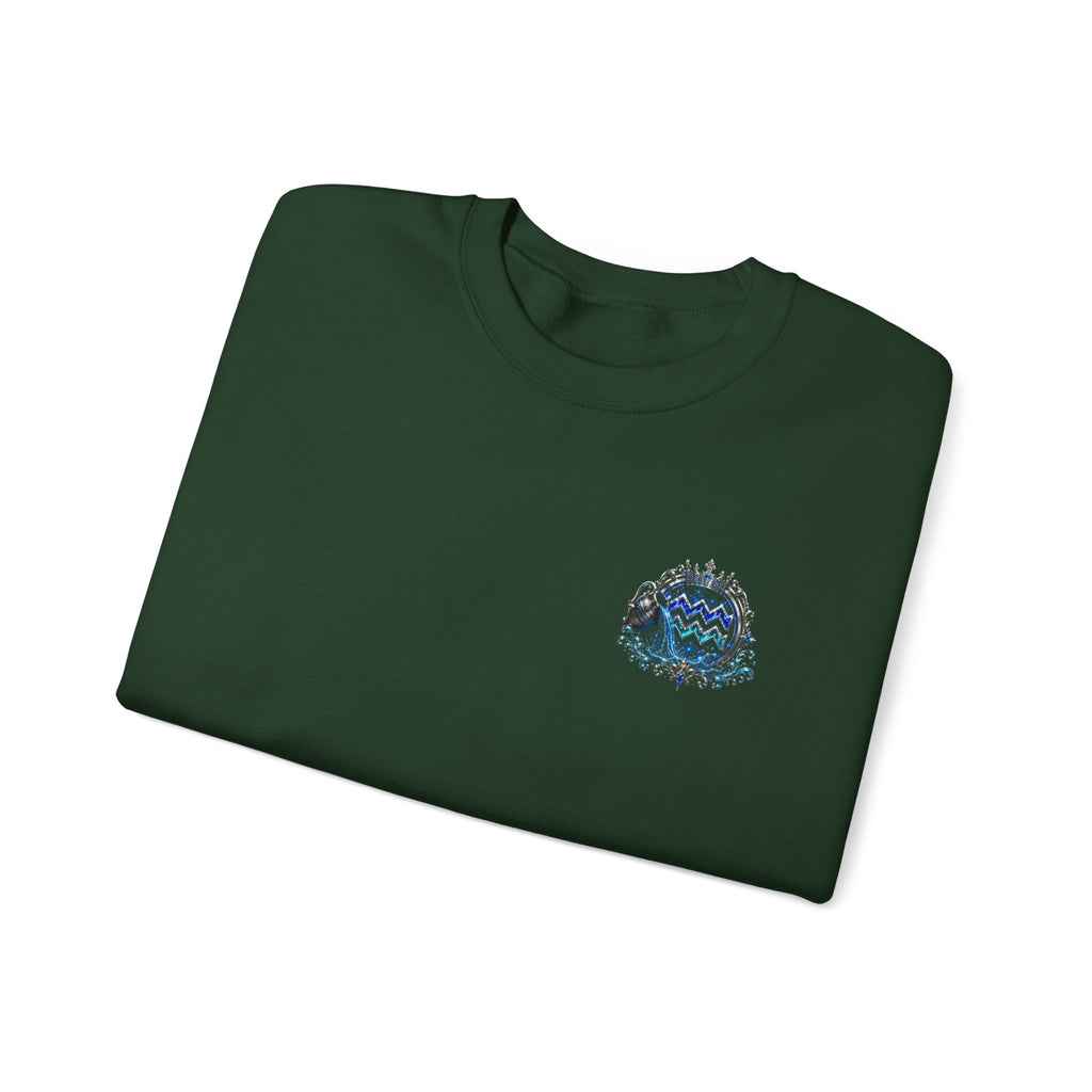 Aquarius Zodiac Sweatshirt — Astrology Water-Bearer Crewneck