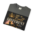 Christian Inspirational T-Shirt — "She Is Built Different / Built Right"