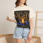 Not By Sight / Walk By Faith T‑Shirt — Christian Faith Graphic Tee