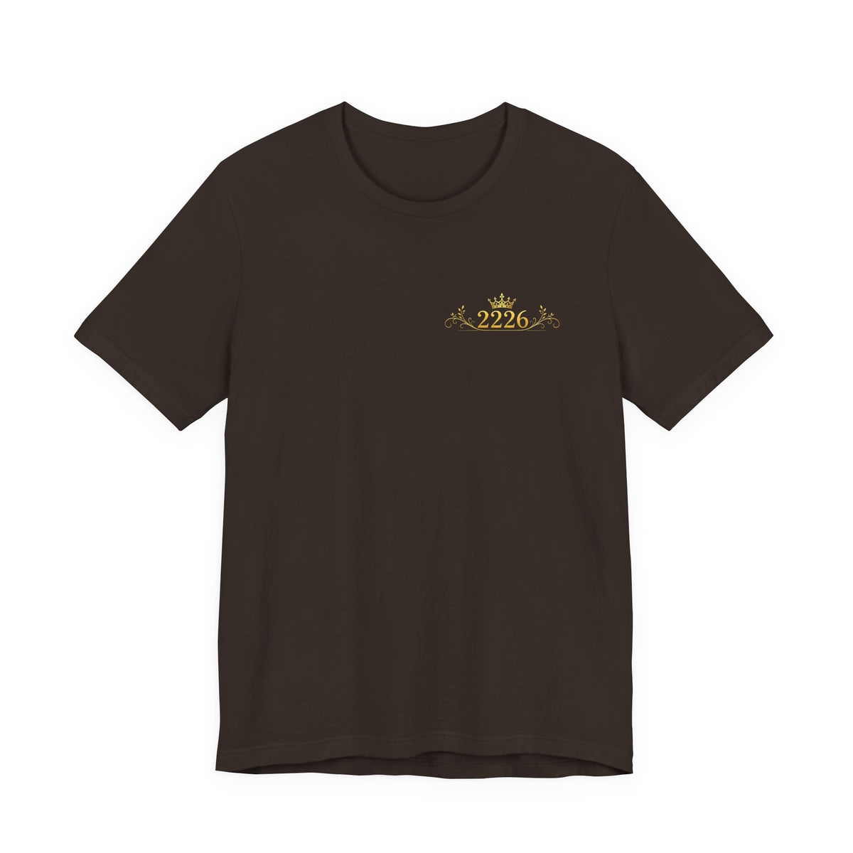 Minimal 2026 Embroidered Chest Tee — Casual White T-Shirt