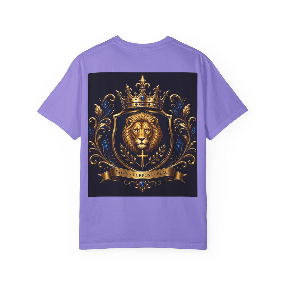 Lion Crest T-Shirt — Golden Crown 2226 Design