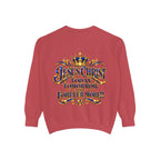 Religious Sweatshirt — “Jesus Christ Today, Tomorrow and Forever More” Crown Graphic