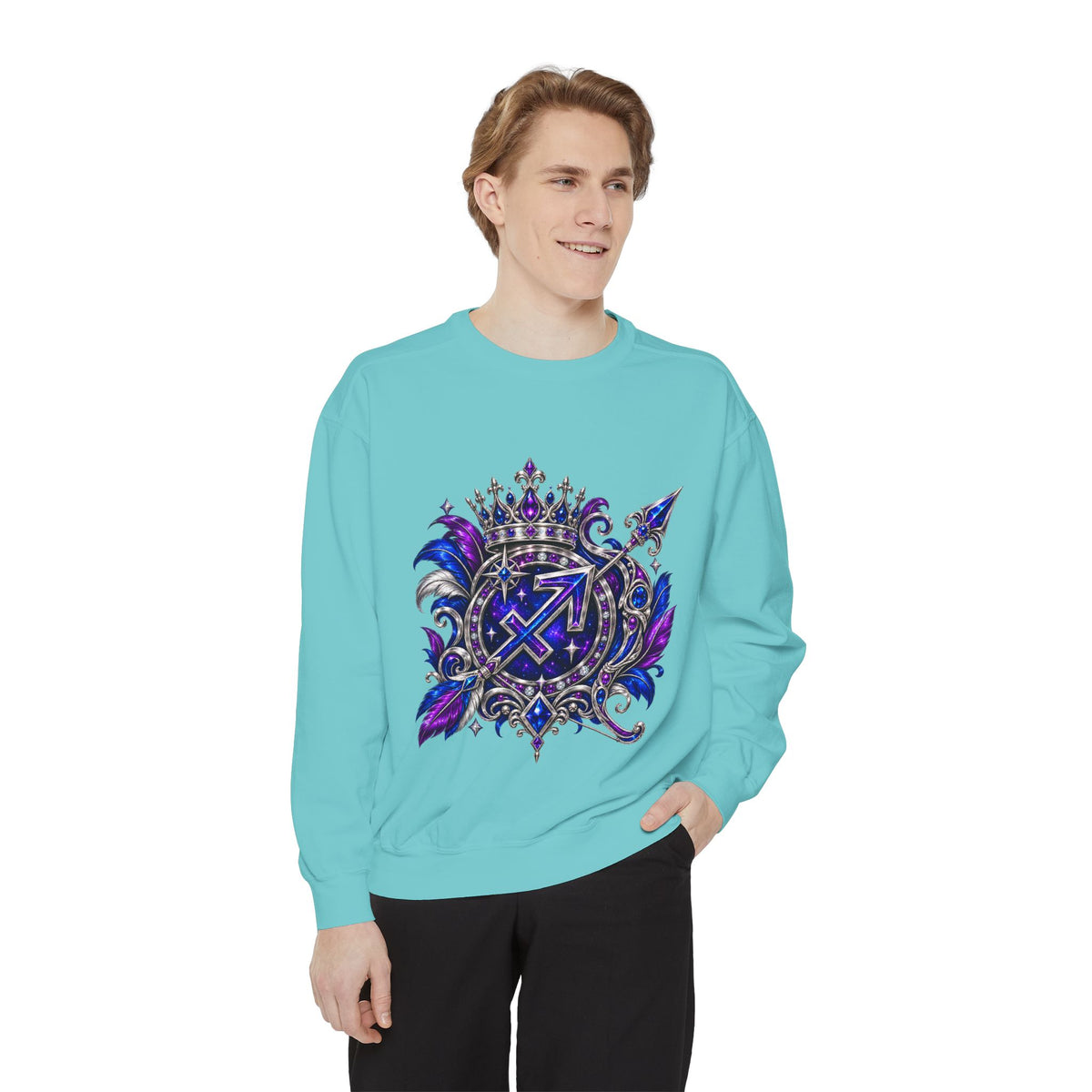 Sagittarius Zodiac Sweatshirt — Celestial Archer Graphic Pullover