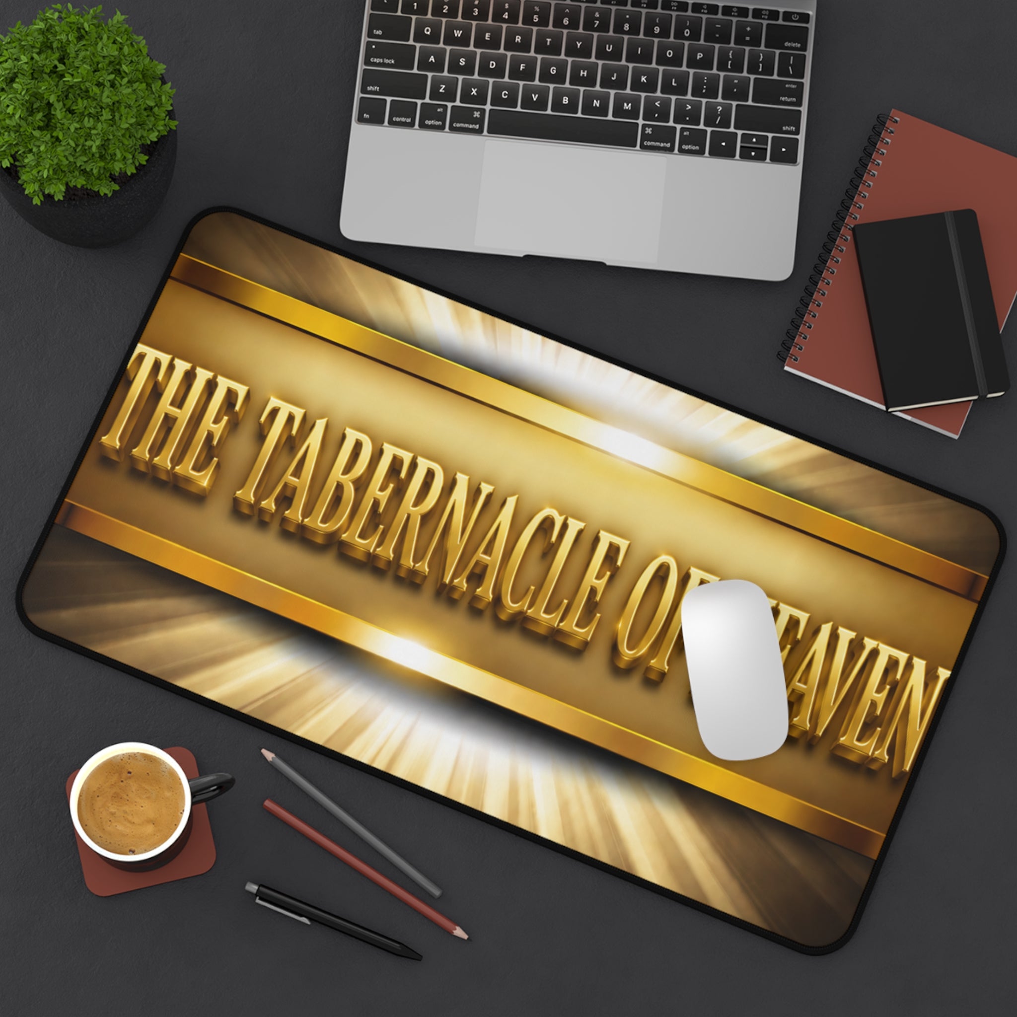 The Tabernacle of Heaven Desk Mat — Inspirational Christian Desk Pad
