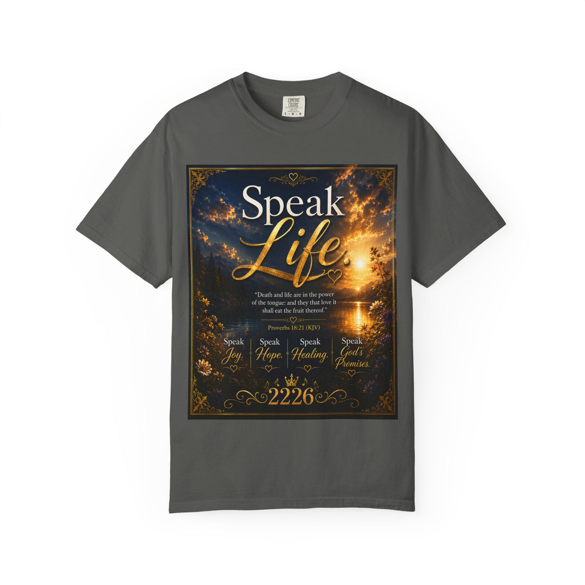 Christian Inspirational T-Shirt — "Speak Life" & "Still on the Throne" Faith Graphic Tee