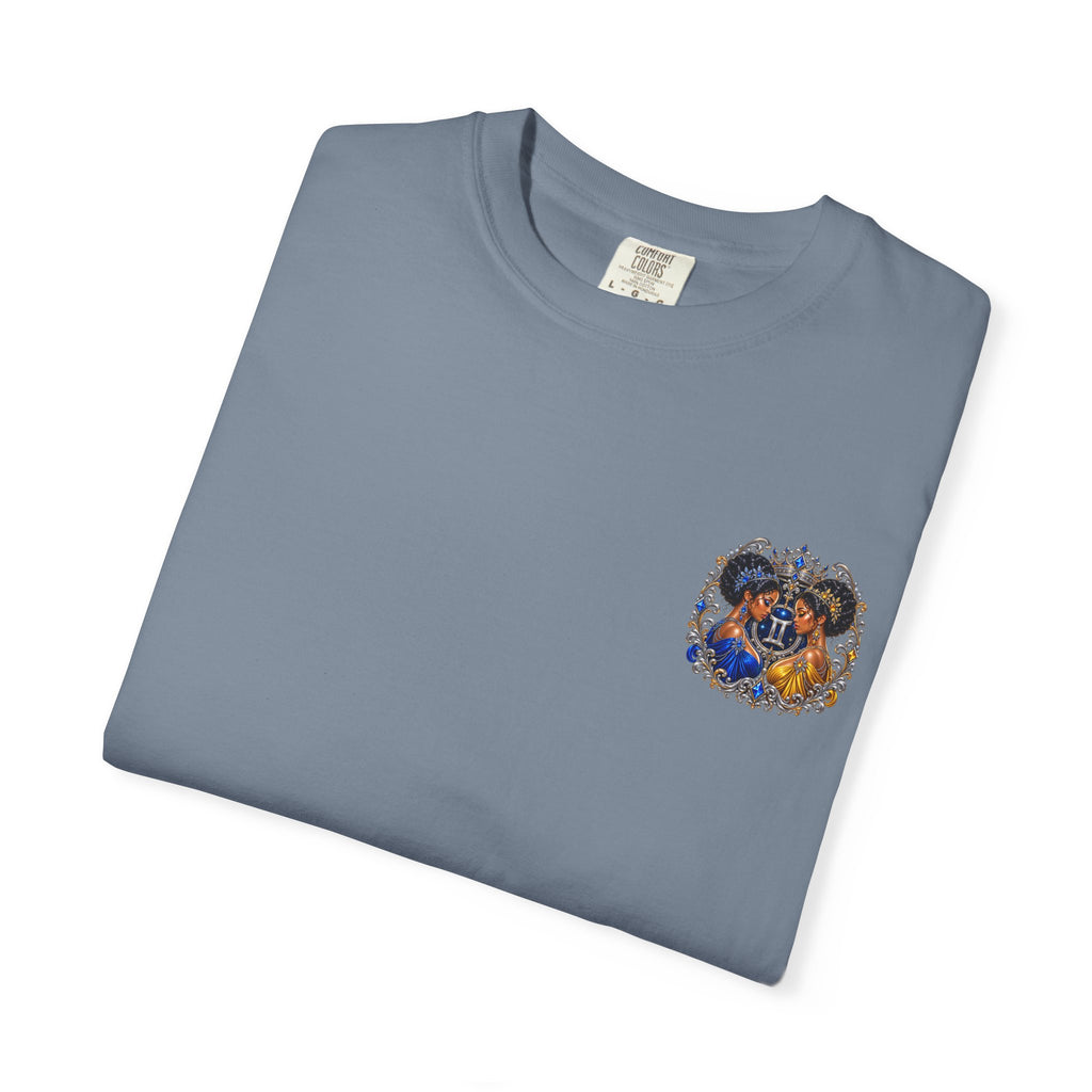 Gemini Zodiac T-Shirt — Twin Goddesses Astrology Graphic Tee