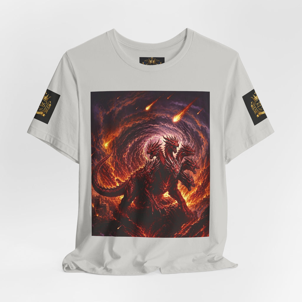 The Scarlet Beast T‑Shirt — Fiery Dragon Graphic Tee
