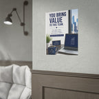 Motivational Office Poster — "You Bring Value to This Team"