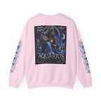 Aquarius Crewneck Sweatshirt — Zodiac Water-Bearer Astrology Pullover