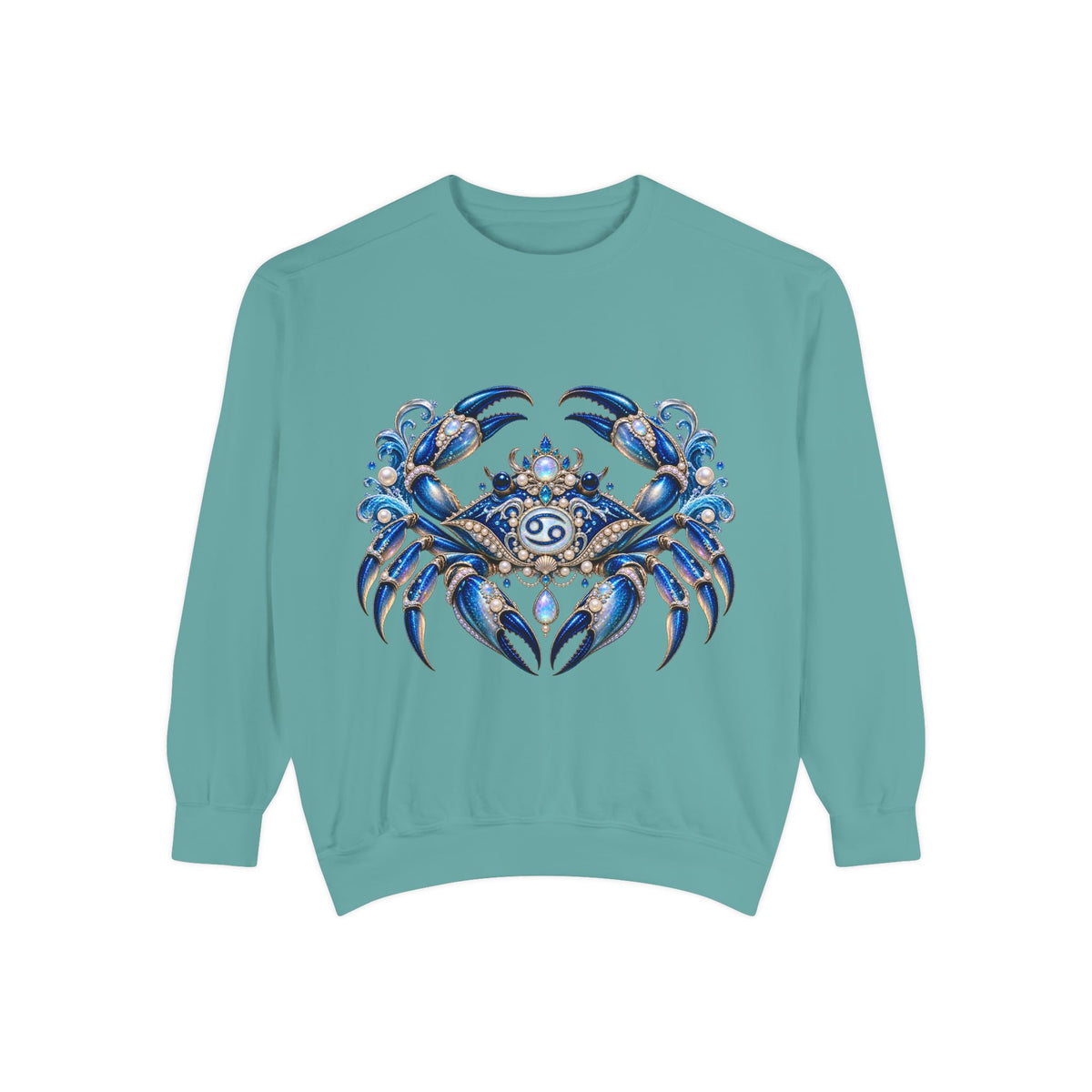 Cancer Zodiac Sweatshirt — Blue Crab Astrology Crewneck