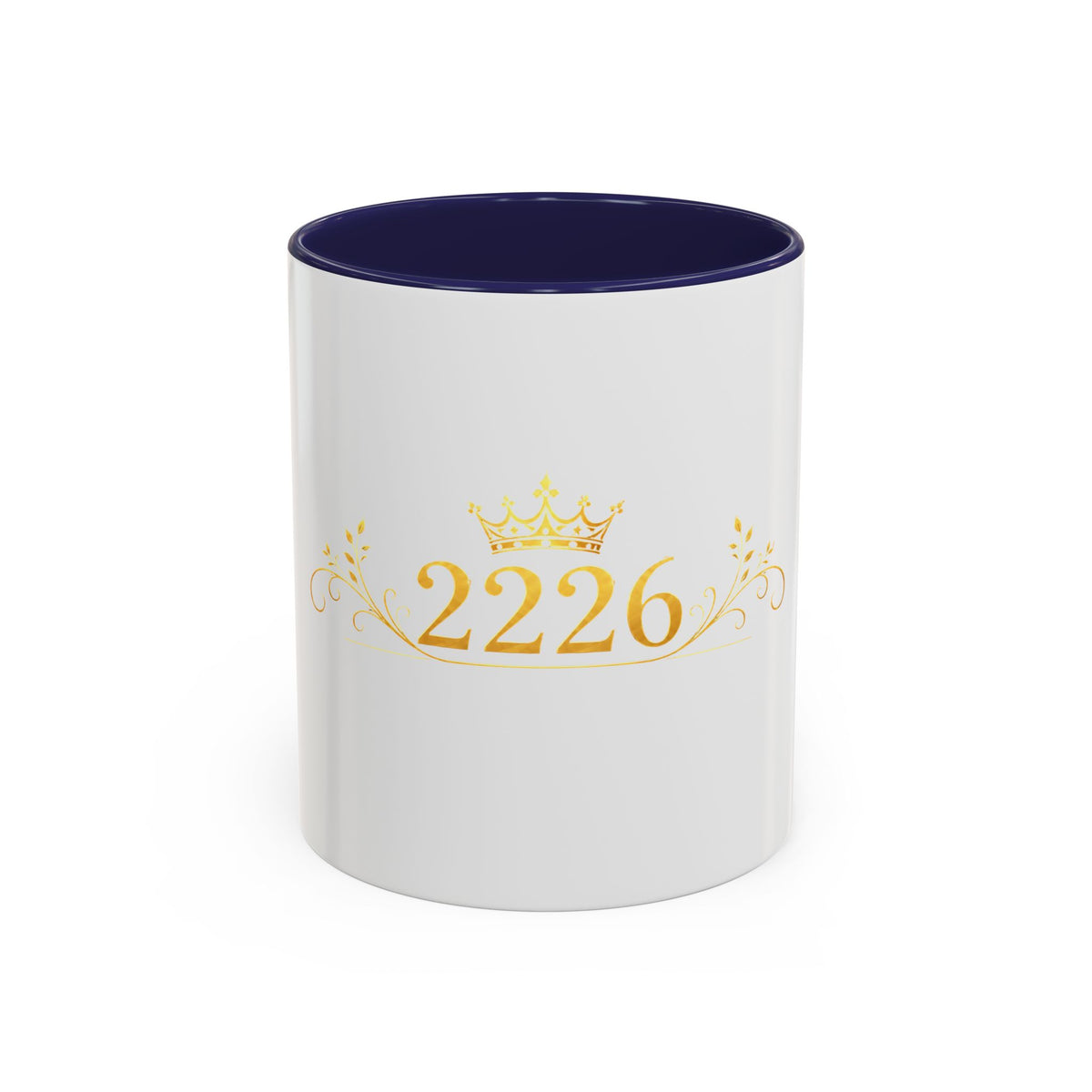 2226 Gold Crown Accent Coffee Mug — Elegant Number Keepsake (11/15oz)
