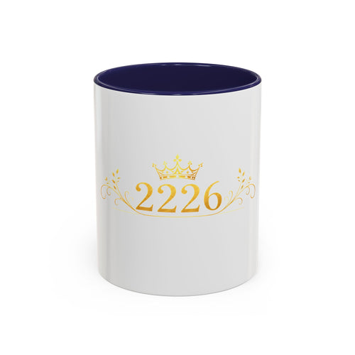 2226 Gold Crown Accent Coffee Mug — Elegant Number Keepsake (11/15oz)