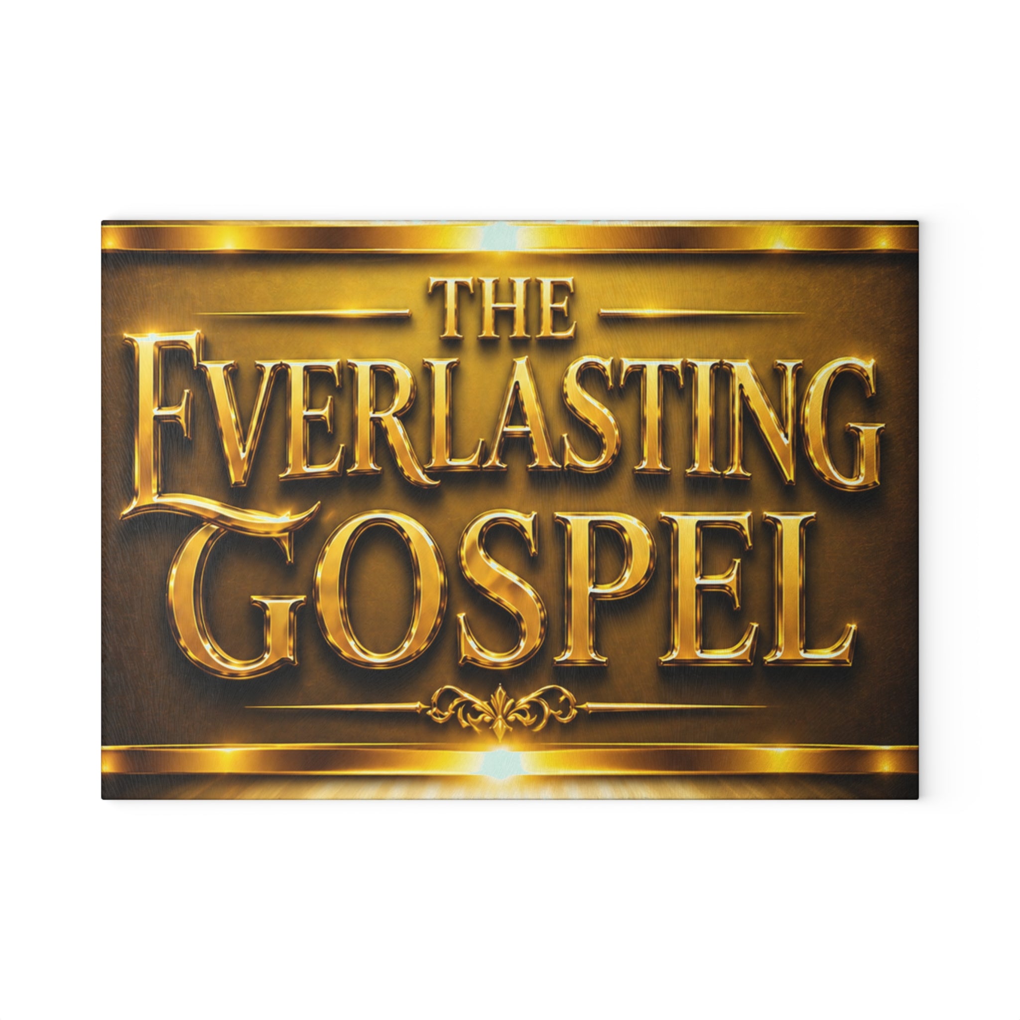 Glass Cutting Board — The Everlasting Gospel Decorative Kitchen Cutting Board