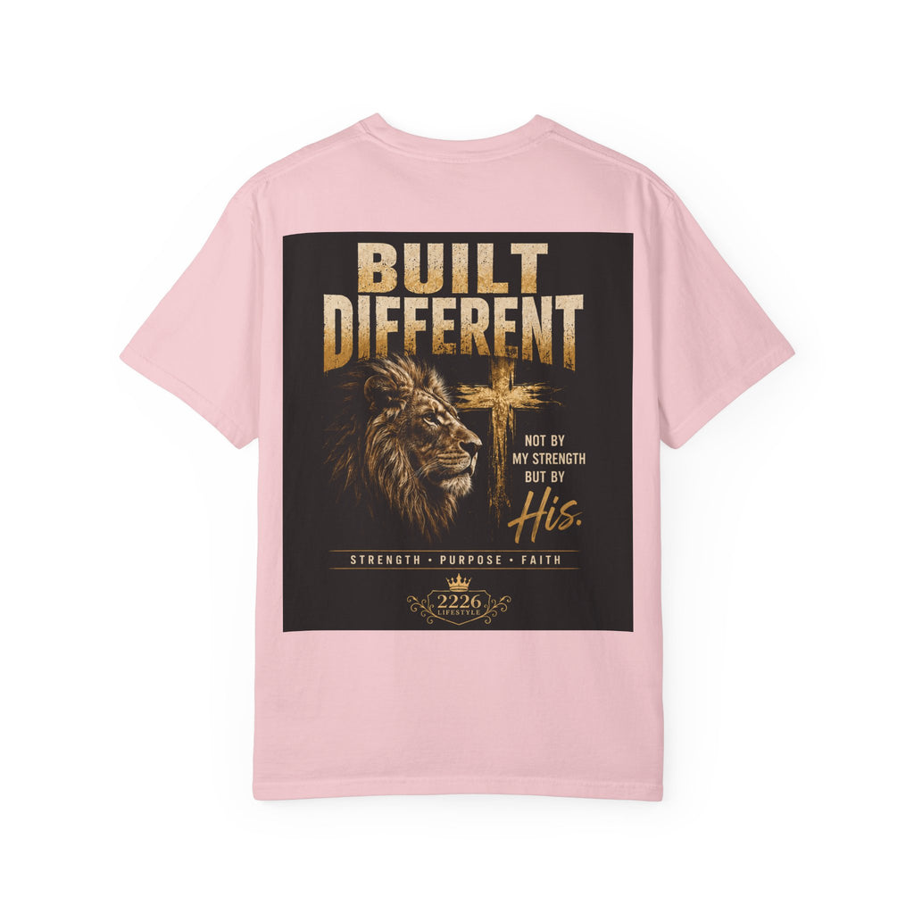 Built Right / Built Different Graphic T-Shirt — Faith Lion Crown Design