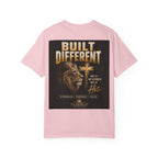 Built Right / Built Different Graphic T-Shirt — Faith Lion Crown Design