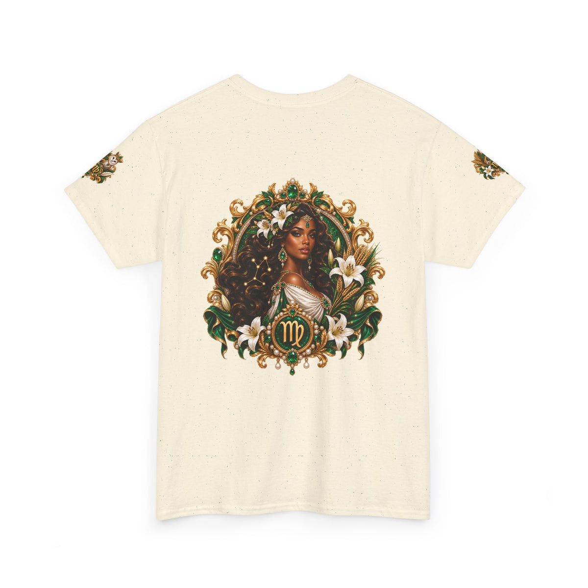 Virgo Zodiac Tee — Elegant Floral Virgo Astrology T-Shirt
