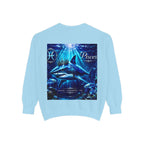 Pisces Zodiac Sweatshirt — Cosmic Blue Pisces Shark Astrological Crewneck