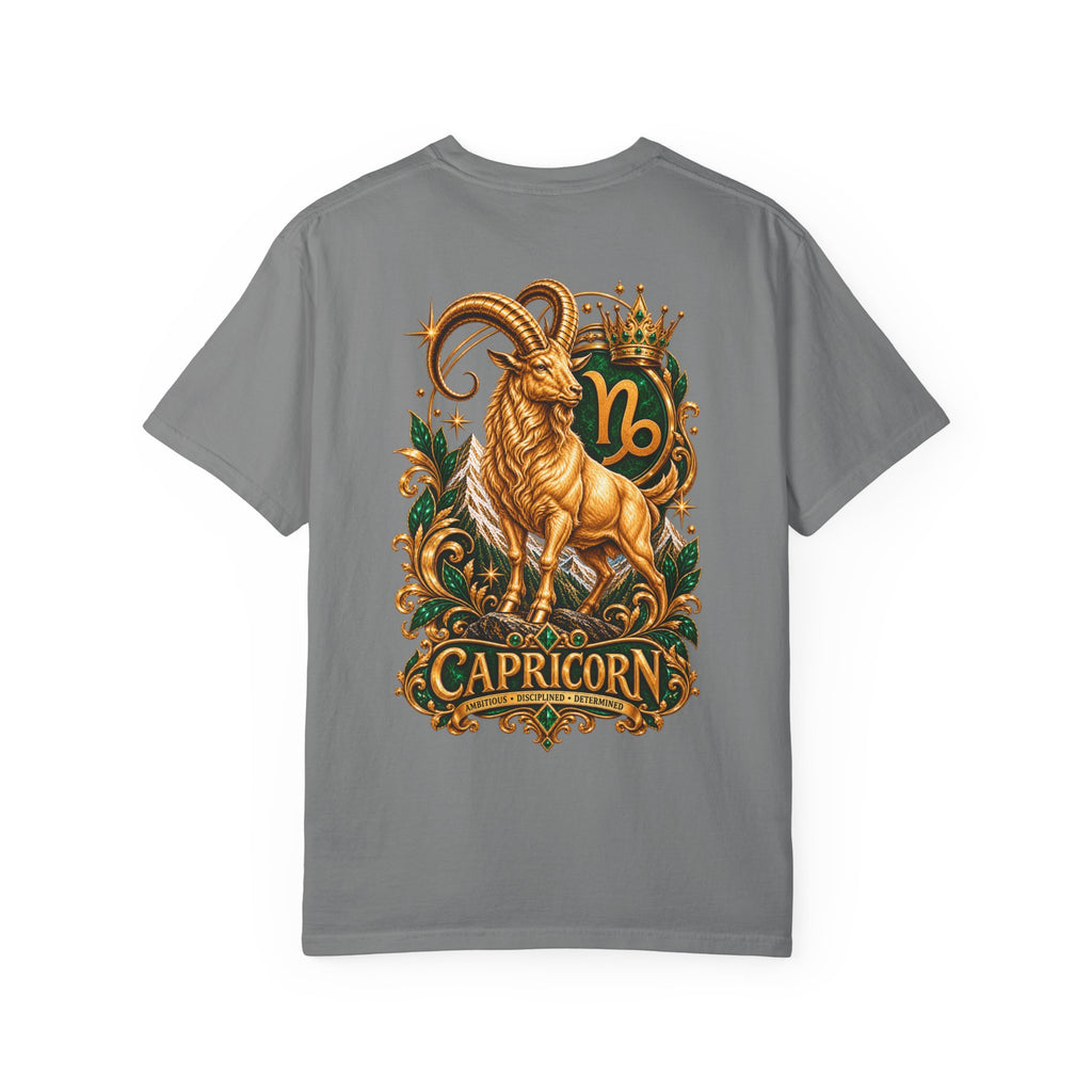 Capricorn Zodiac T-Shirt — Golden Goat Astrology Tee