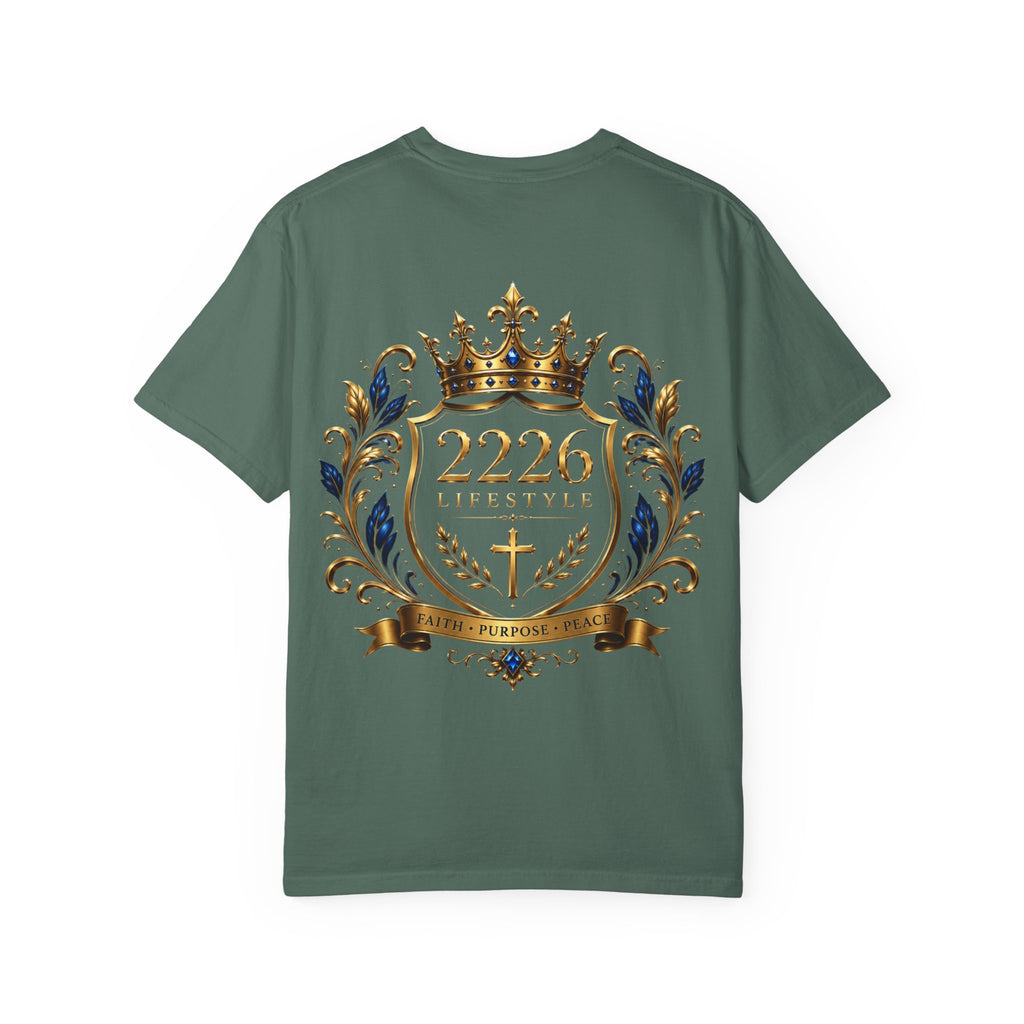Royal Crest T-Shirt — 2226 Faith & Purpose Graphic Tee
