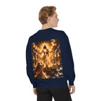Revelation Chapter 1 Sweatshirt — Golden Christ Return Religious Crewneck