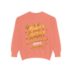 Built Right Sweatshirt — "Built Right: Beautiful. Brilliant." Gold Script Crewneck