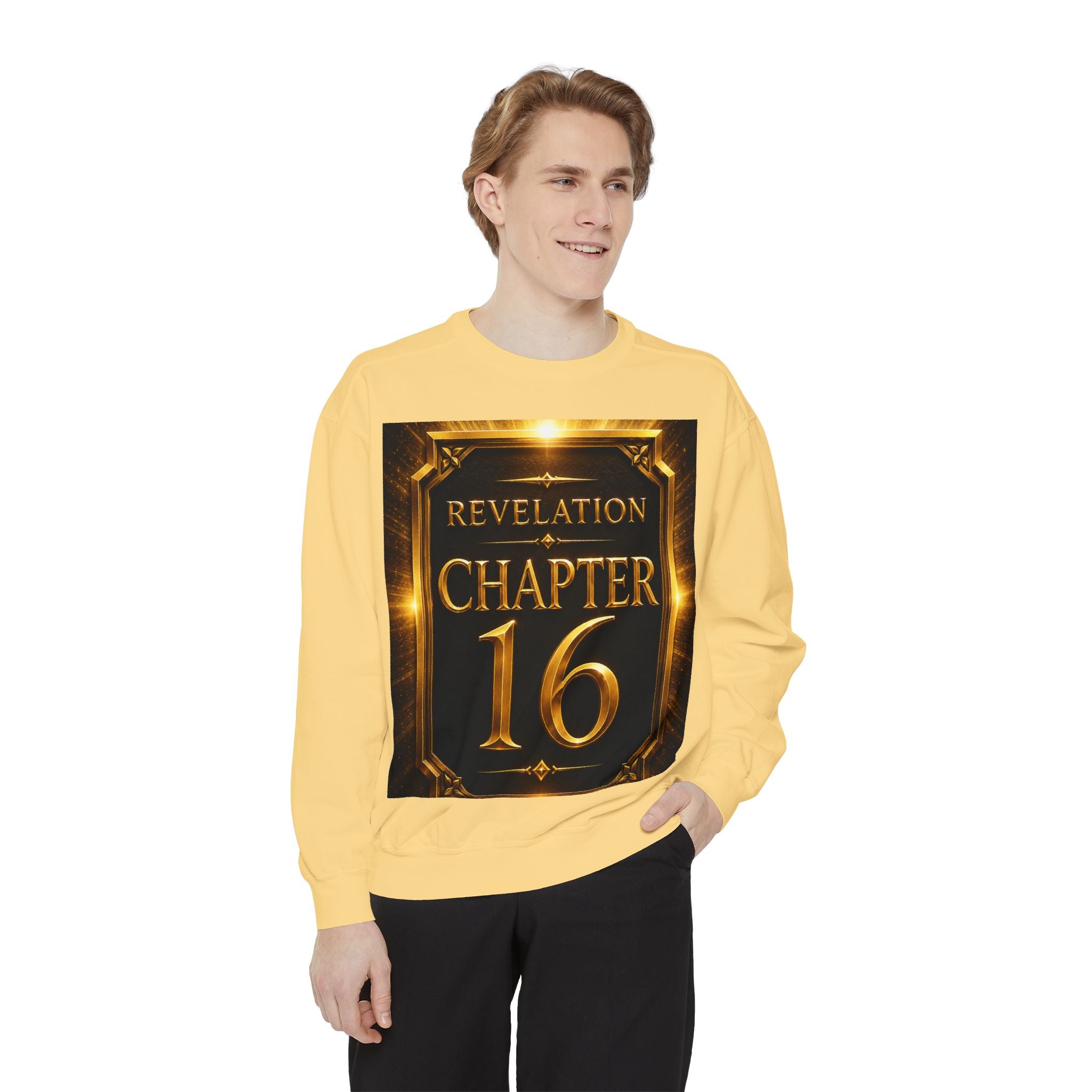 Revelation Chapter 16 Sweatshirt — "Judgment Begins" Apocalyptic Graphic
