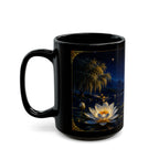 Moonlit Lotus Mug — Serene Nightscape Coffee Cup