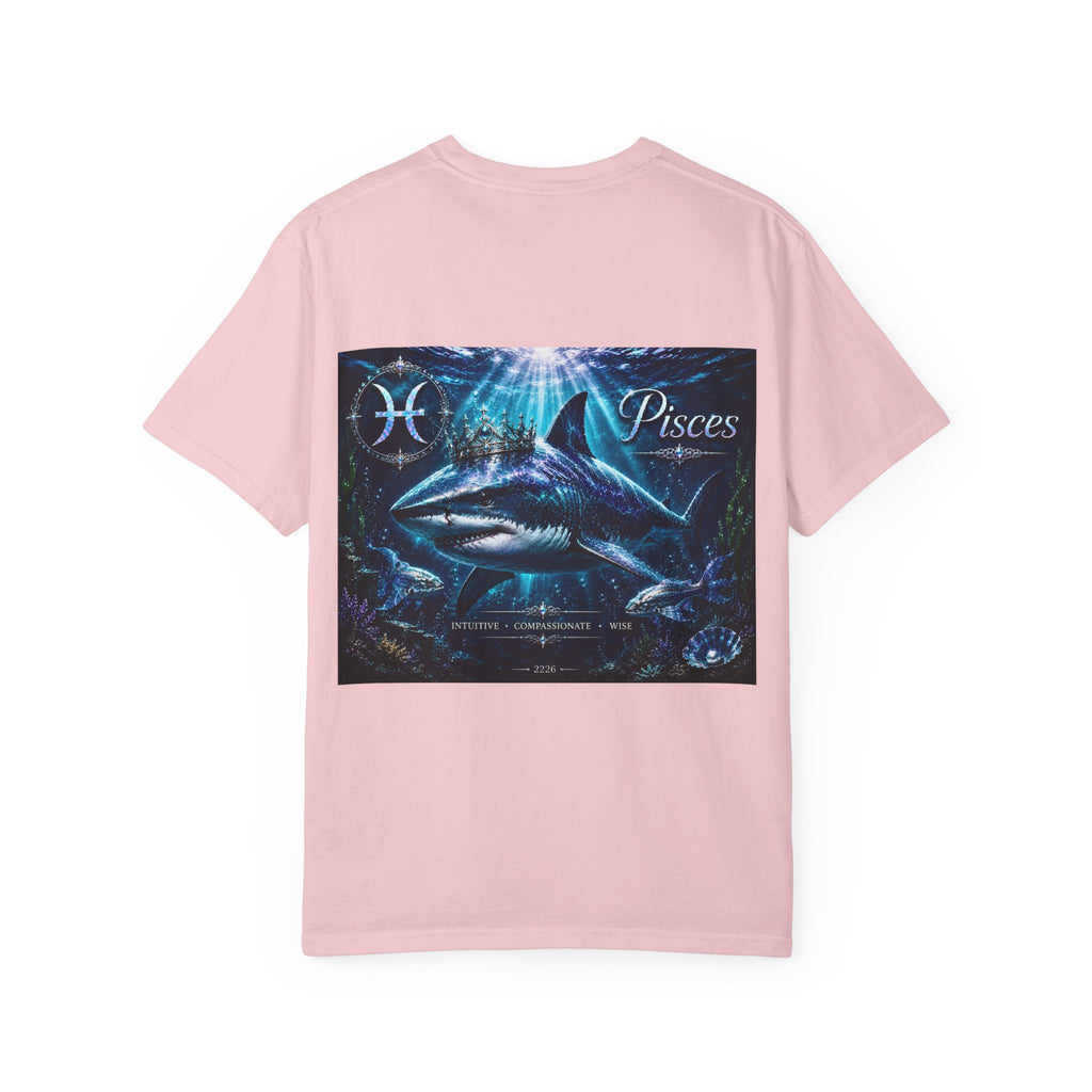 Pisces Zodiac T-Shirt — Illustrated Pisces Fish Astrology Tee
