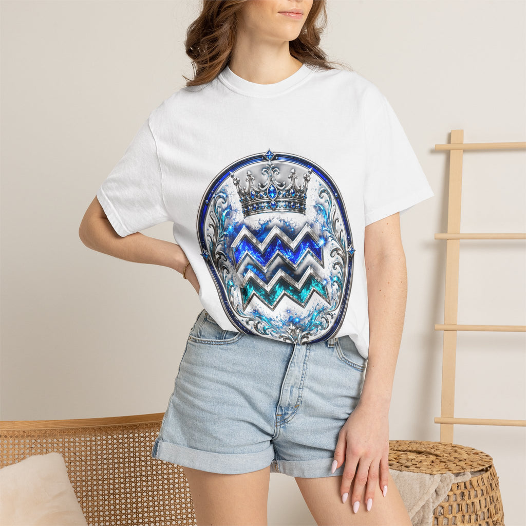 Aquarius Zodiac T-Shirt – Mystical Water Bearer Astrology Tee
