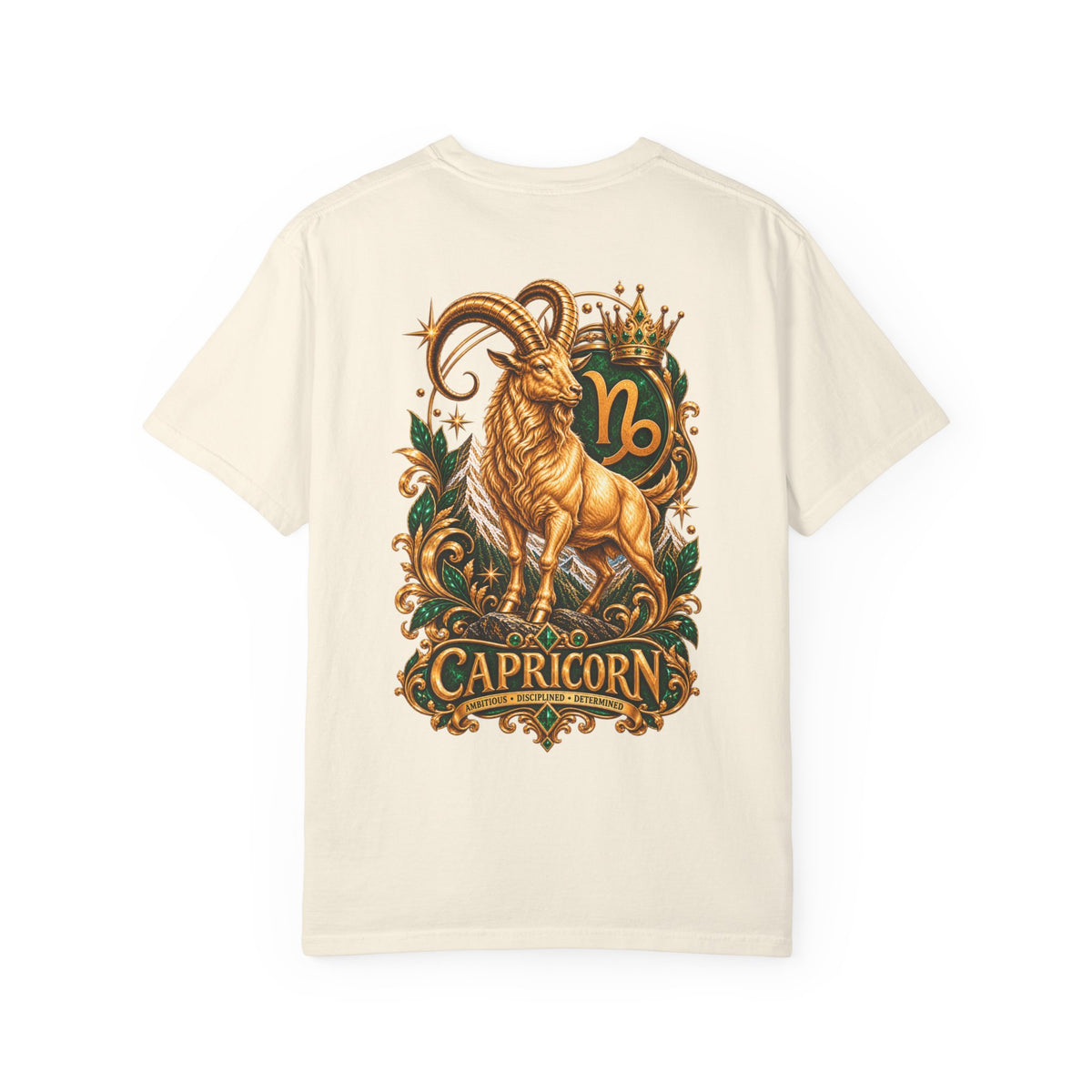 Capricorn Zodiac T-Shirt — Golden Goat Astrology Tee