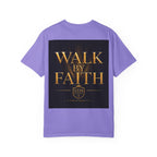 Not By Sight / Walk By Faith T‑Shirt — Christian Faith Graphic Tee