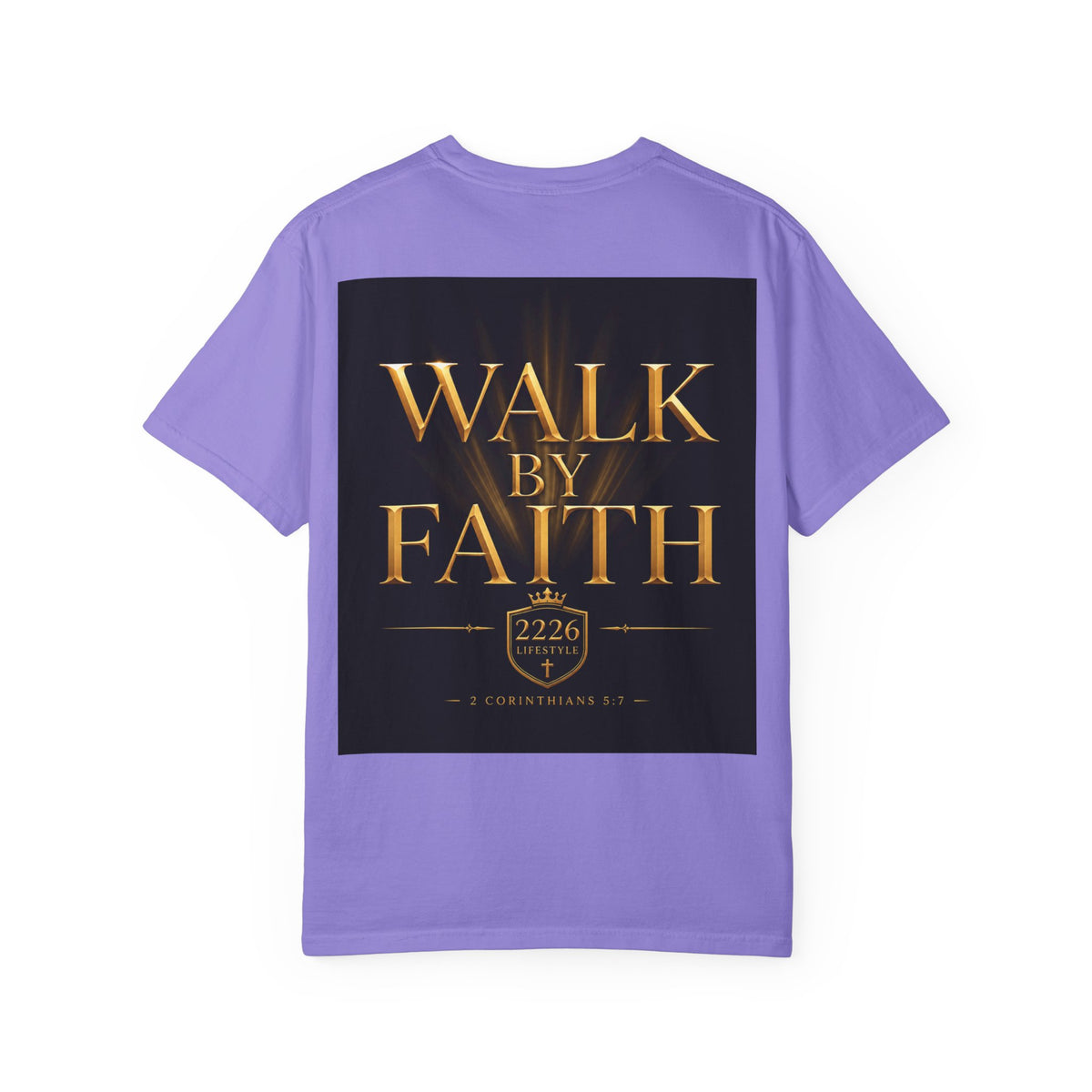 Not By Sight / Walk By Faith T‑Shirt — Christian Faith Graphic Tee