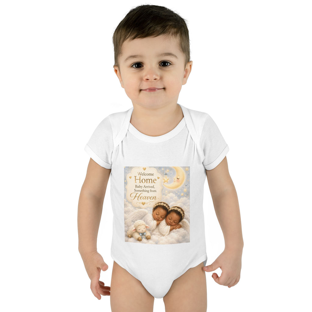 Infant Bodysuit "Welcome Home" Baby Angel Memorial Design