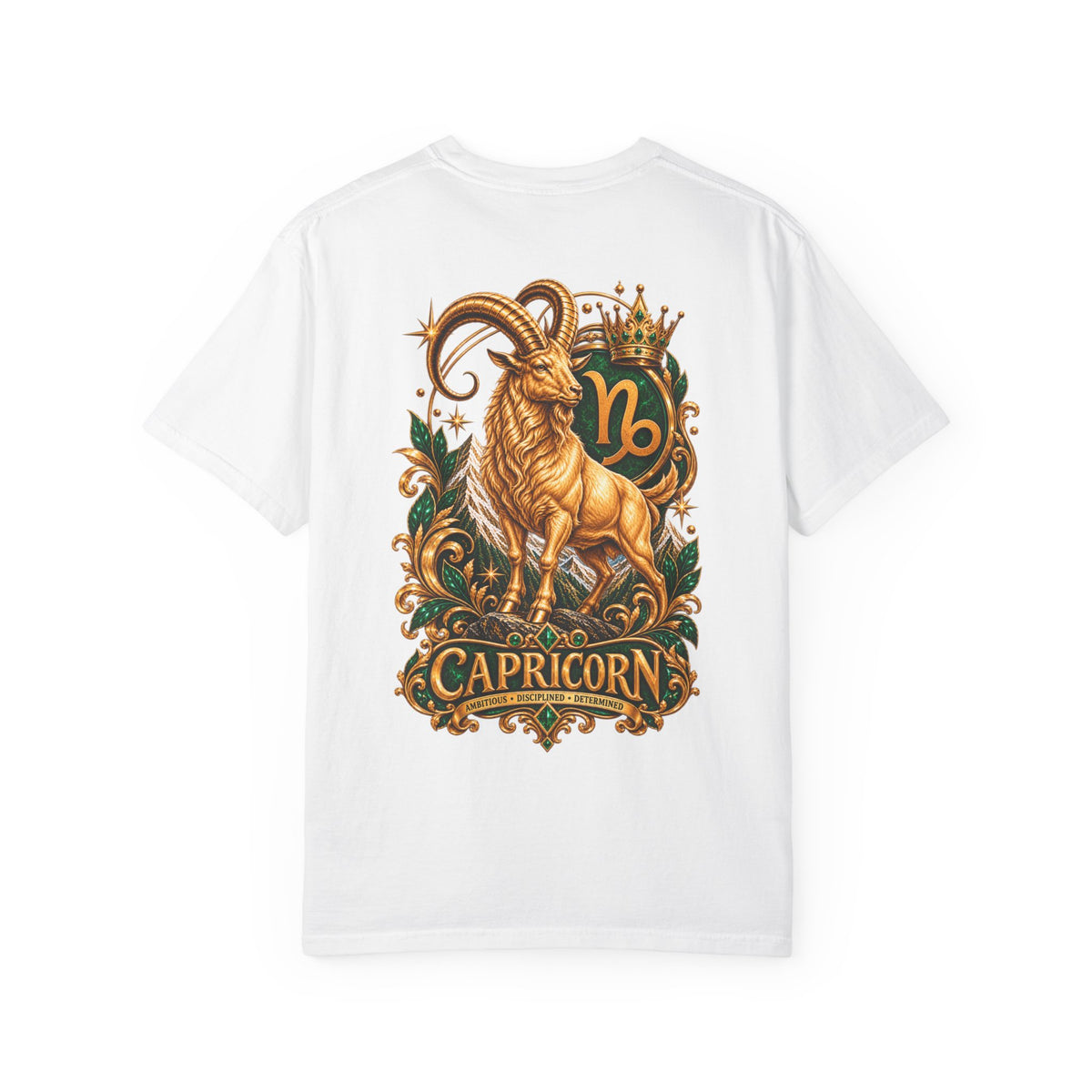 Capricorn Zodiac T-Shirt — Golden Goat Astrology Tee