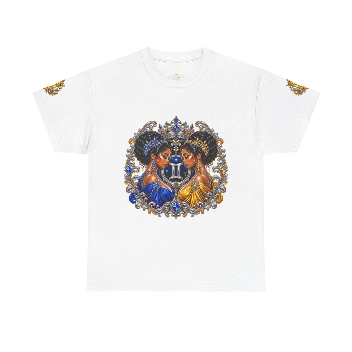 Gemini Zodiac T‑Shirt — Twin Goddesses Astrology Tee