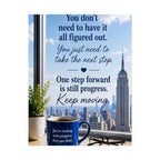 Motivational City View Poster – “You Don’t Need to Have It All Figured Out” Inspirational Wall Art