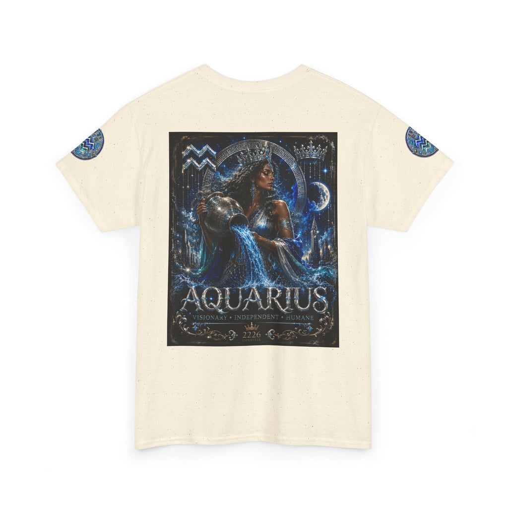 Aquarius Zodiac T-Shirt — Water Bearer Astrology Tee