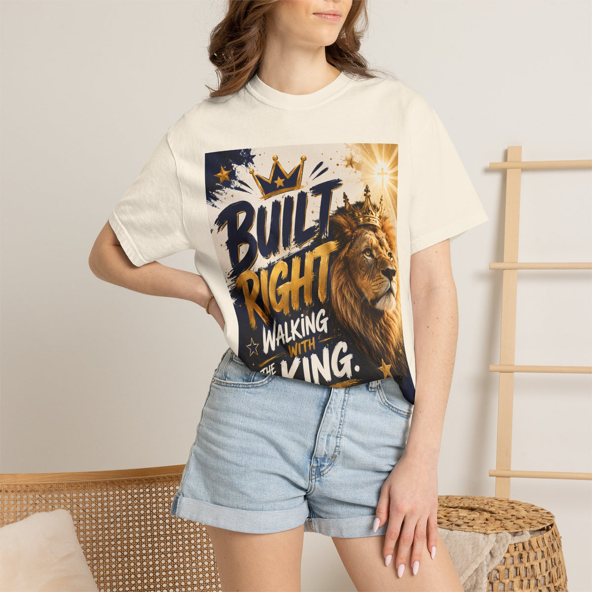Built Right Walking With The King T‑Shirt