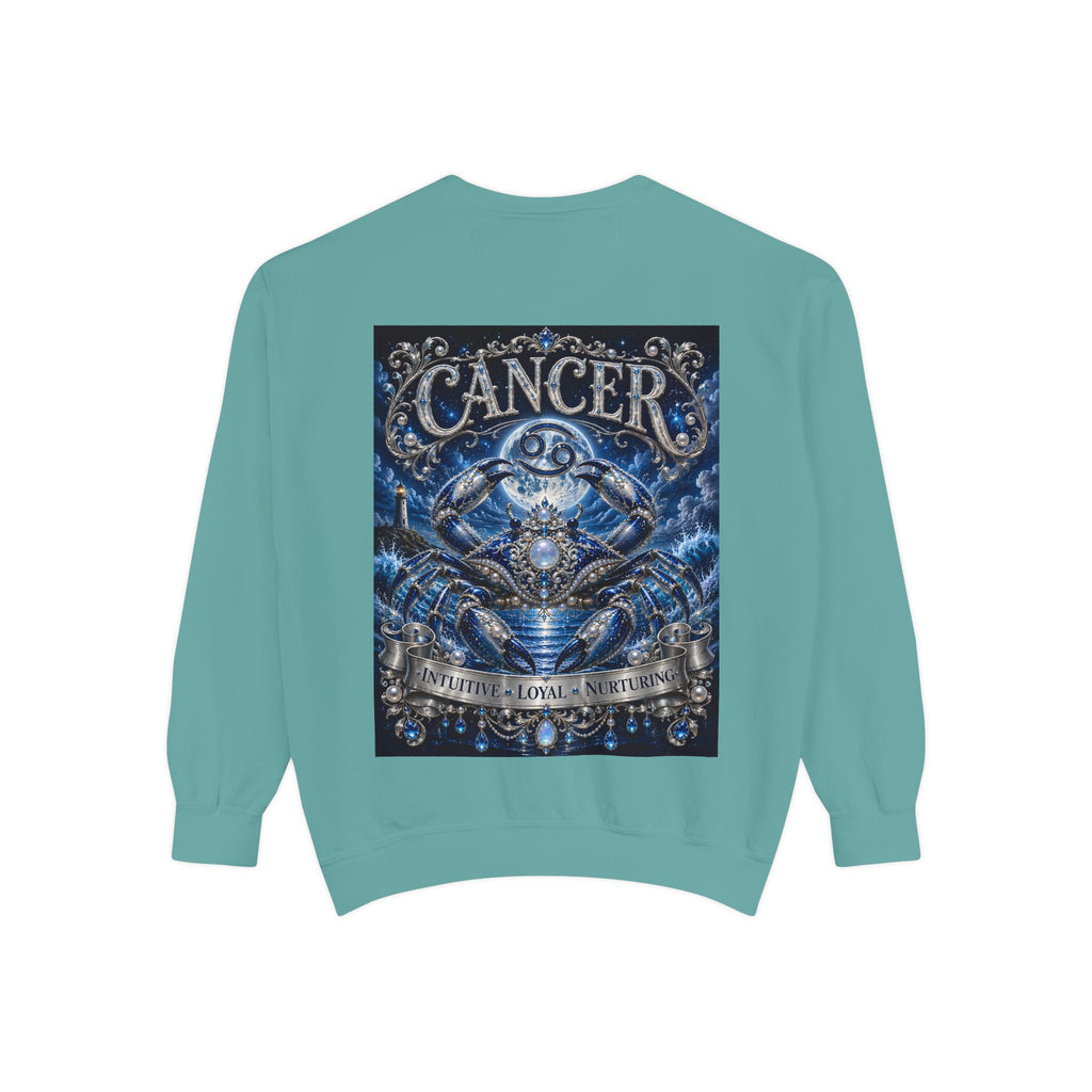 Cancer Zodiac Sweatshirt — Blue Crab Astrology Crewneck