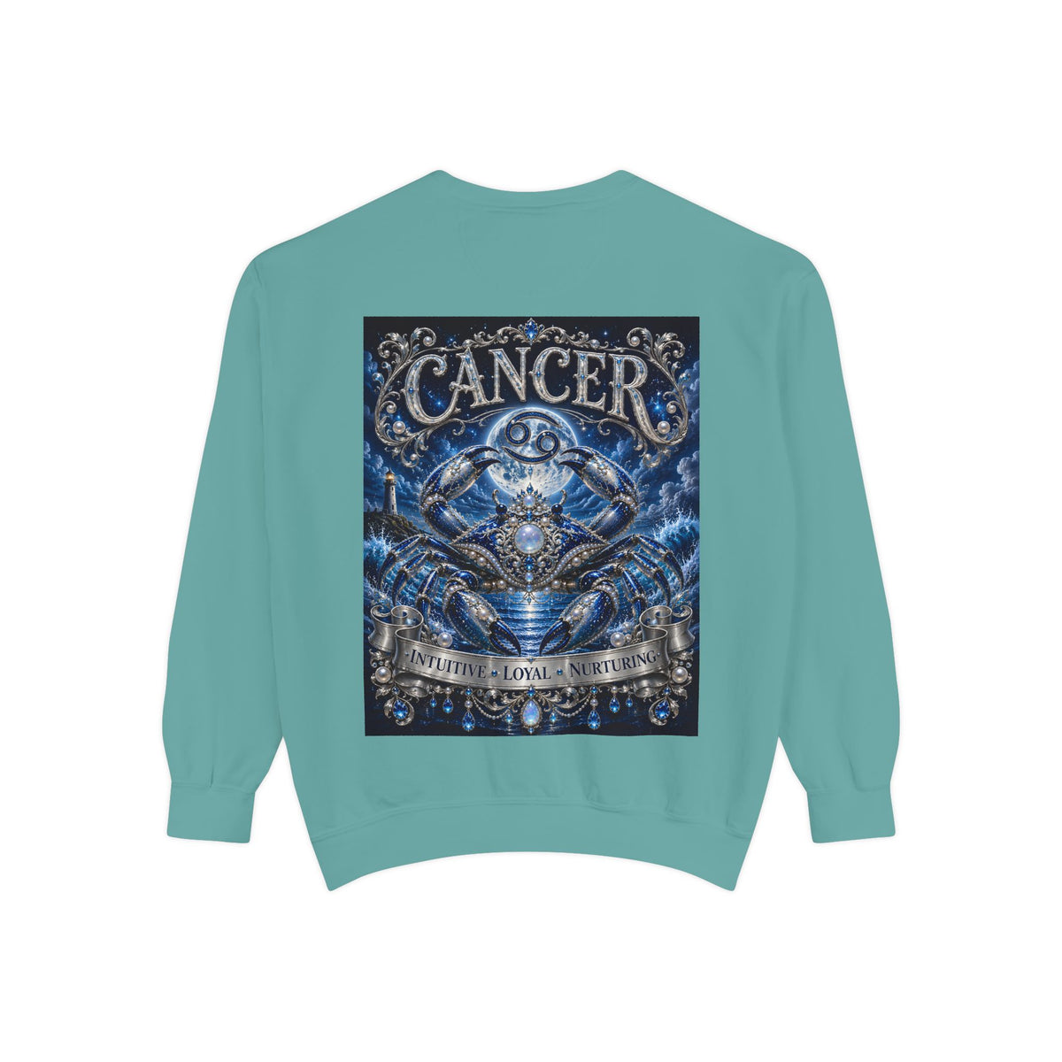 Cancer Zodiac Sweatshirt — Blue Crab Astrology Crewneck