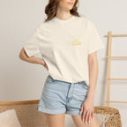 2226 Minimalist Chest Logo Tee — Subtle Gold Graphic T-Shirt