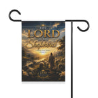 Garden Flag - "The Lord Is My Shepherd" Psalm 23:1 Religious Outdoor Banner