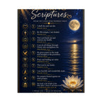 Healing Scriptures Poster – Rolled Christian Wall Art with Inspirational Bible Verses